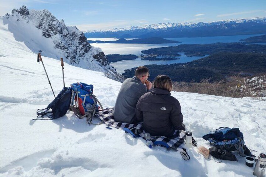 Private Snowshoe Hiking in Bariloche in Winter