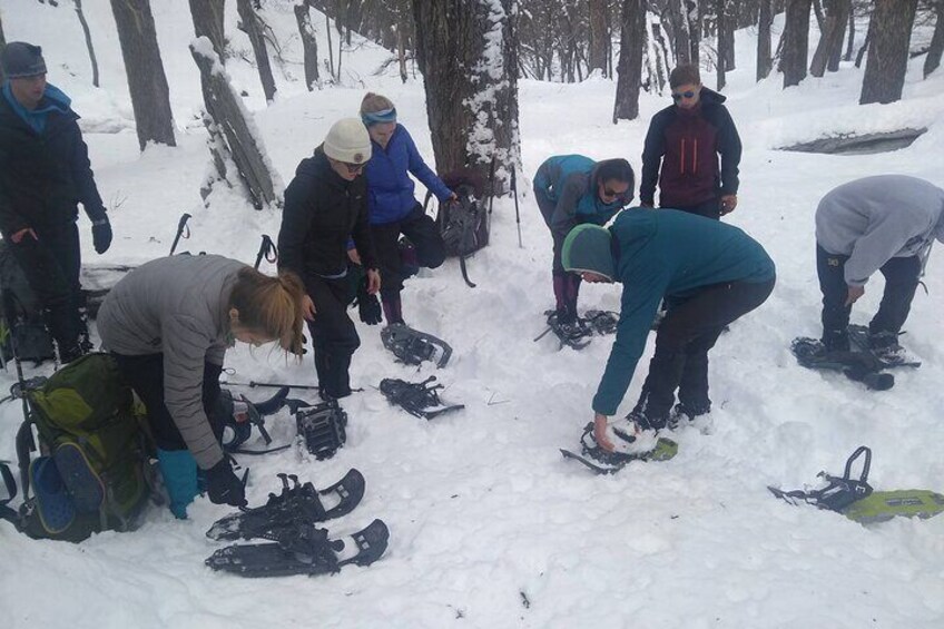 Private Snowshoe Hiking in Bariloche in Winter