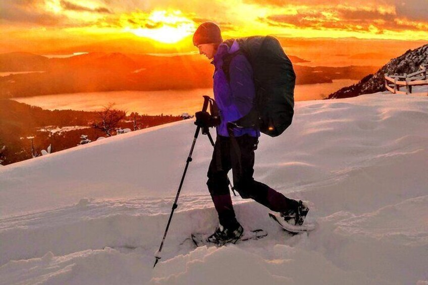 Private Snowshoe Hiking in Bariloche in Winter