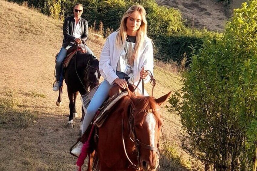 Horseback riding tour in the Chianti Hills in Tuscany