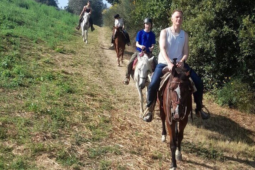 Horseback riding tour in the Chianti Hills in Tuscany