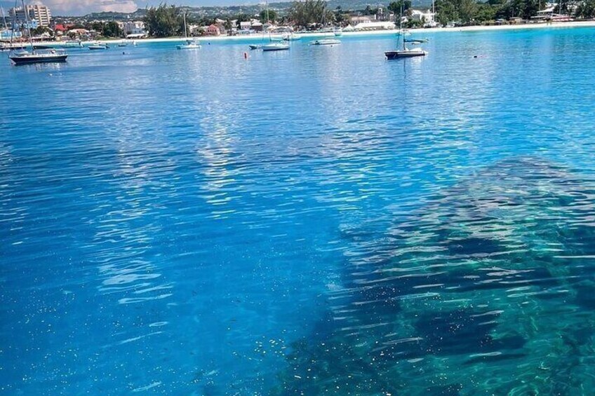 You can see the wreck from the boat 