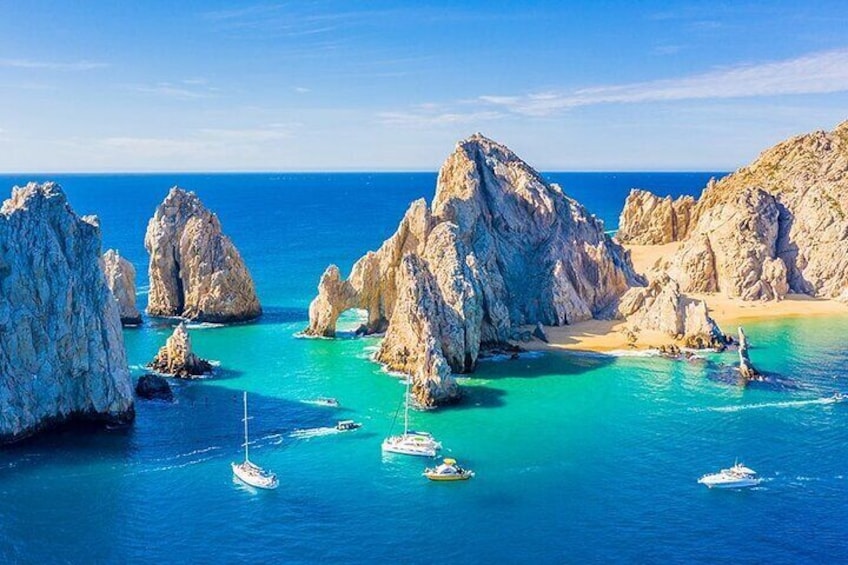 Cabo San Lucas Arch Tour and we go down to Playa del Amor