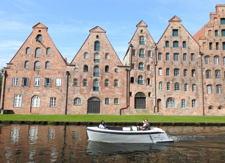 Picture 2 for Activity Lübeck: Electric Boat Rental - without driving licence