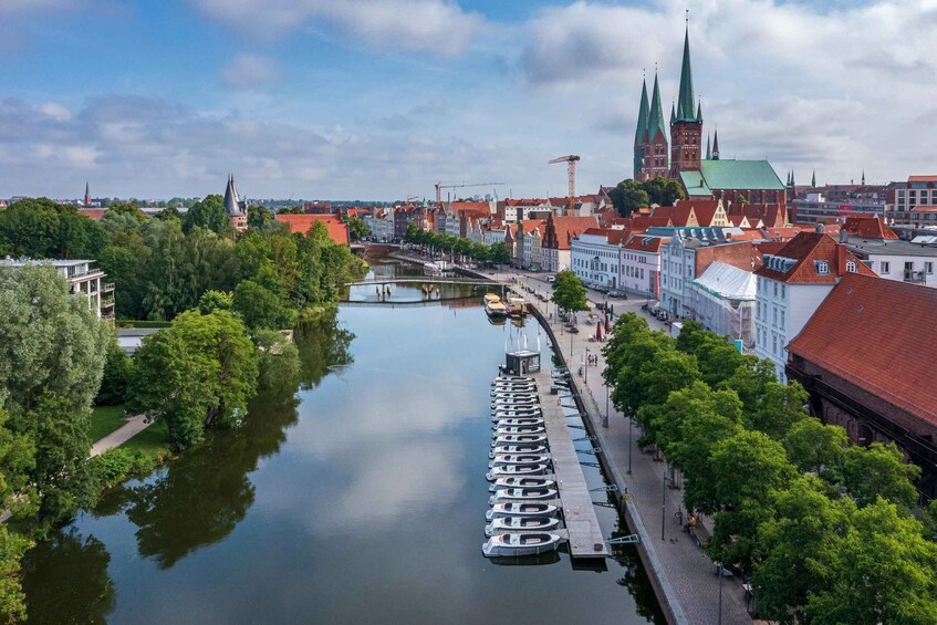 Picture 1 for Activity Lübeck: Electric Boat Rental - without driving licence