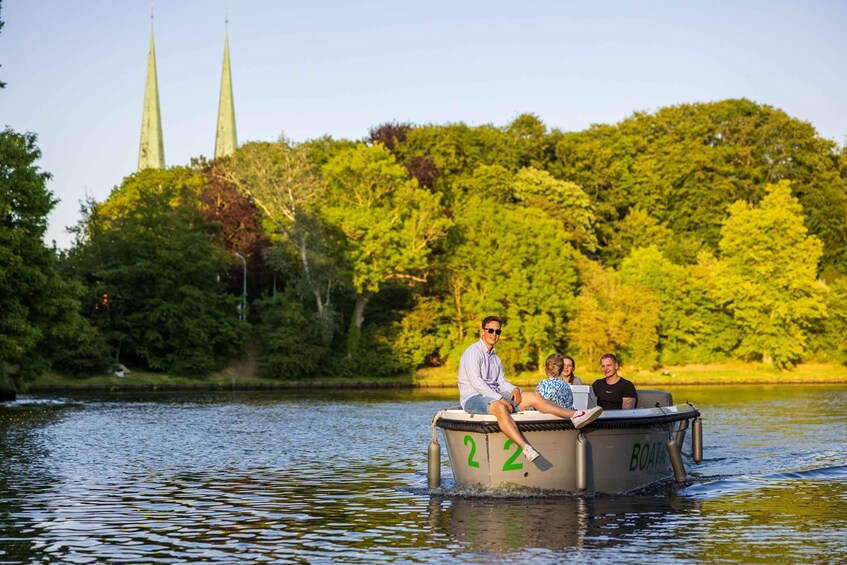 Picture 3 for Activity Lübeck: Electric Boat Rental - without driving licence