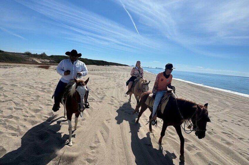Shared Jungle and Beach Horse Ride Tour in Pacific Coast