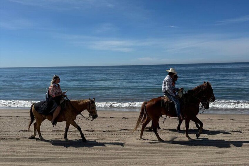 Shared Jungle and Beach Horse Ride Tour in Pacific Coast