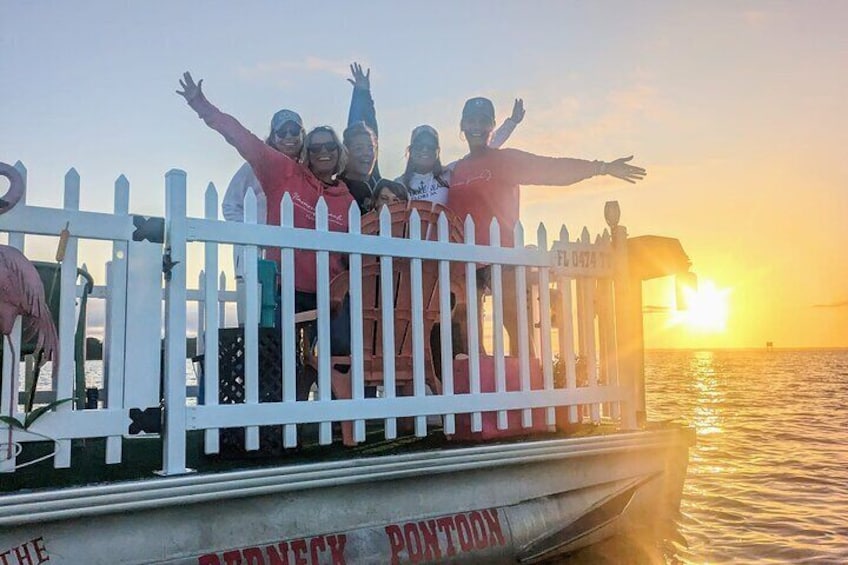 Girls sunset trip from Redneck Pontoon