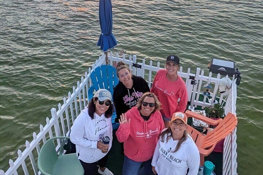 Girls sunset trip from Redneck Pontoon