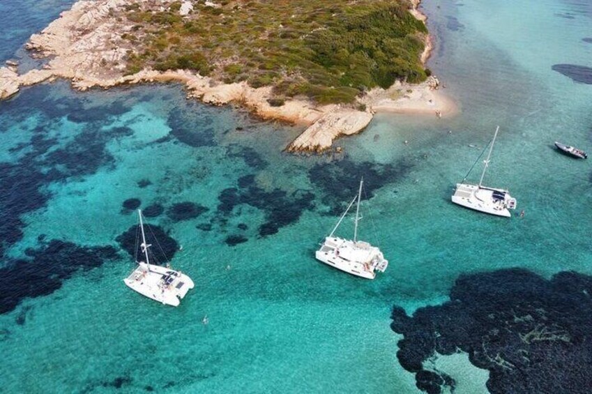 Luxury catamaran from Porto Rafael-Palau to the Maddalena Archipelago
