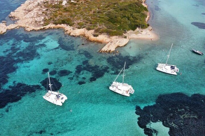 Luxury catamaran from Porto Rafael-Palau to the Maddalena Archipelago