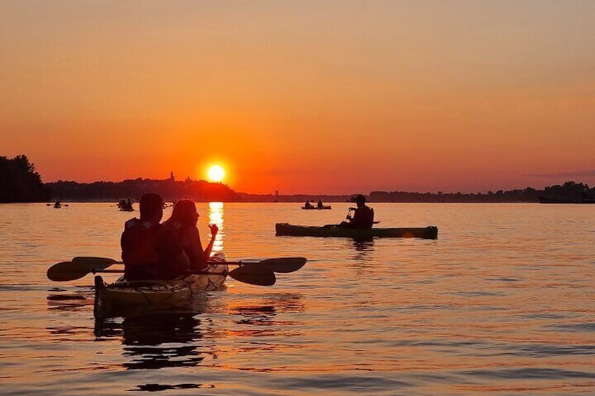 Sunset Kayak Adventure in Belgrade