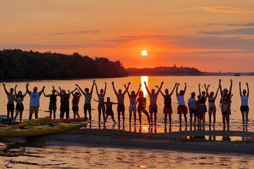 Sunset Kayak Adventure in Belgrade