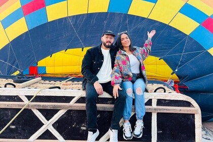 Teotihuacán i en luftballong med transport fra CDMX