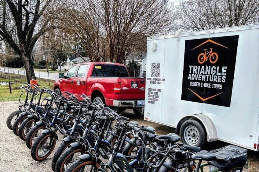 State of the art pedal assisted e-bikes make riding a breeze!