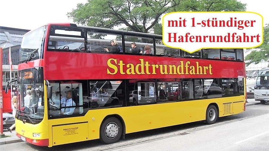 Hop-On/Hop-Off Stadtrundfahrt inkl. 1 Std Hafenrundfahrt