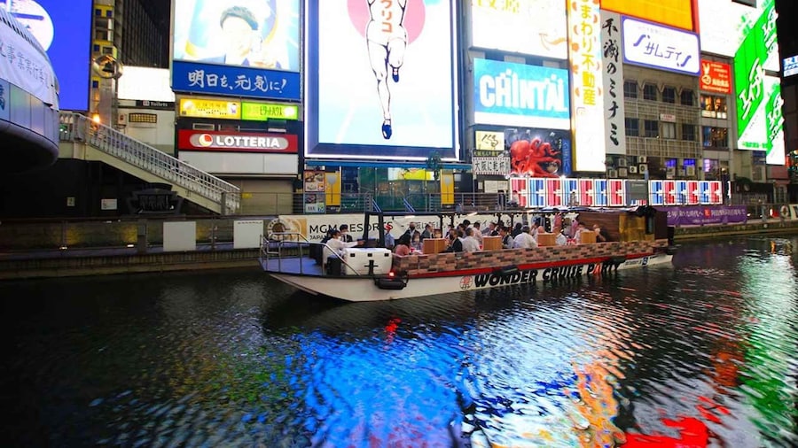 Osaka: Dotonbori District Sightseeing Cruise & Beer Discount