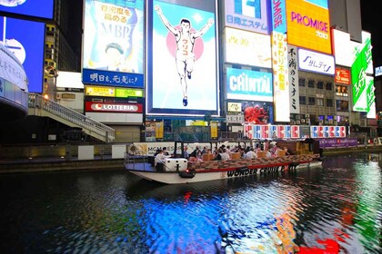 Osaka: Crociera turistica del distretto di Dotonbori e sconto sulla birra