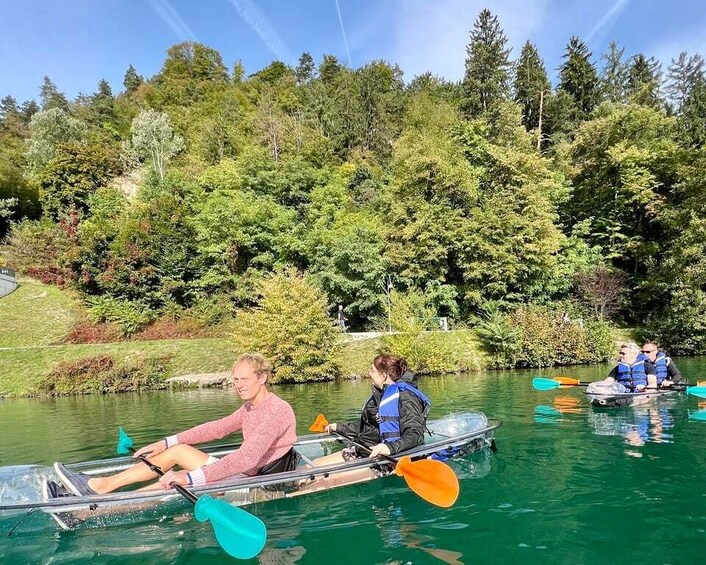 Picture 5 for Activity Bled: Guided Kayaking Tour in a Transparent Kayak