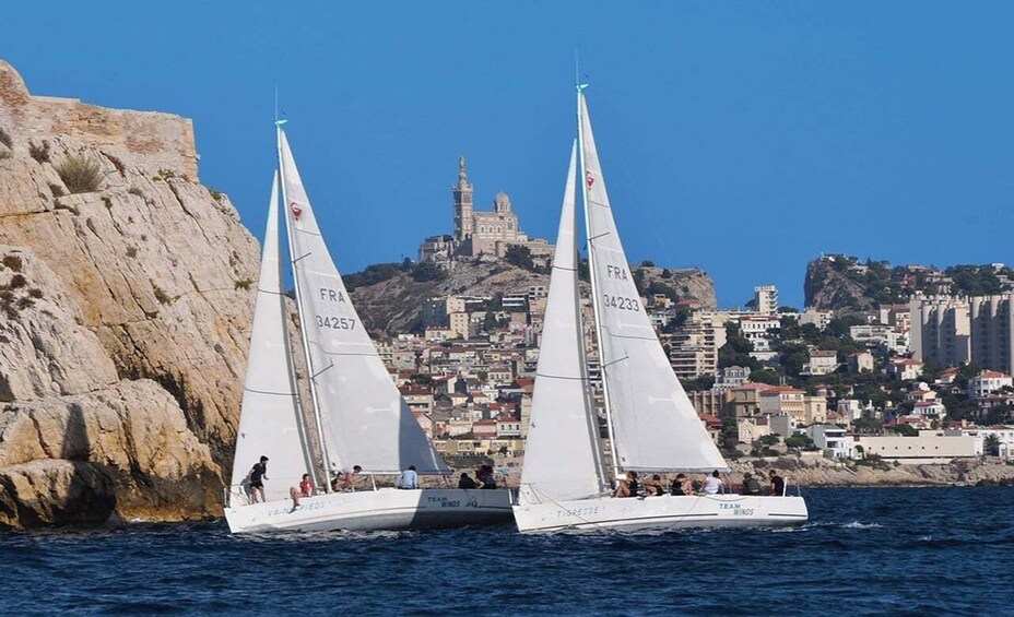 Picture 2 for Activity From Marseille: Half-Day Sailing Trip in Frioul Calanques