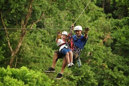 From San Jose: Zipline, ATV and Waterfalls Combo Tour