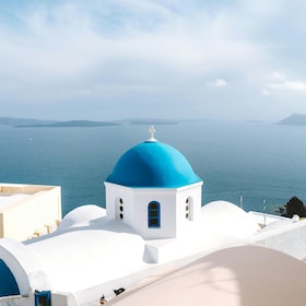 Santorini: tour privado de medio día, degustación de vinos gratuita