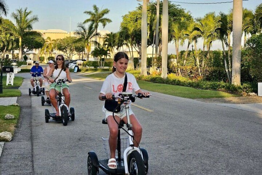 Having fun riding the electric trike - Trike Tours USA