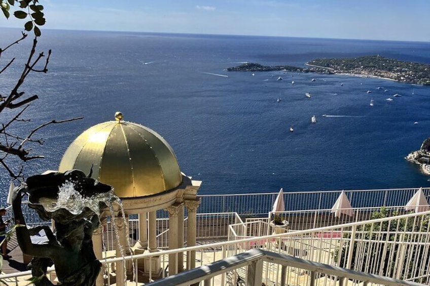 Eze view over Mediterranean Sea