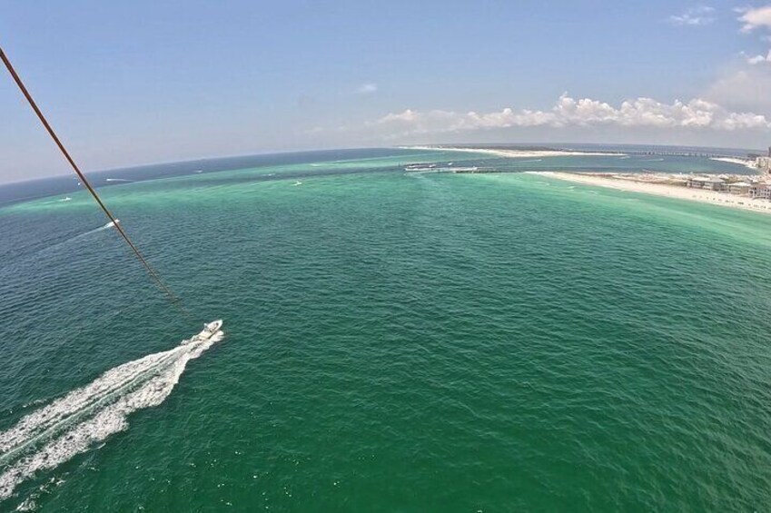 Sky High Parasailing from Marina Cafe in Destin Florida