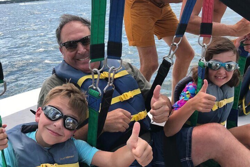 Sky High Parasailing from Marina Cafe in Destin Florida