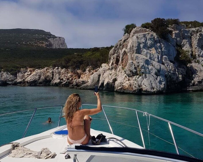 From Alghero: private day boat trip to Porto Conte Park