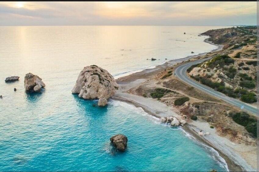  Aphrodite Rocks and Archeological Kourion from Limassol 