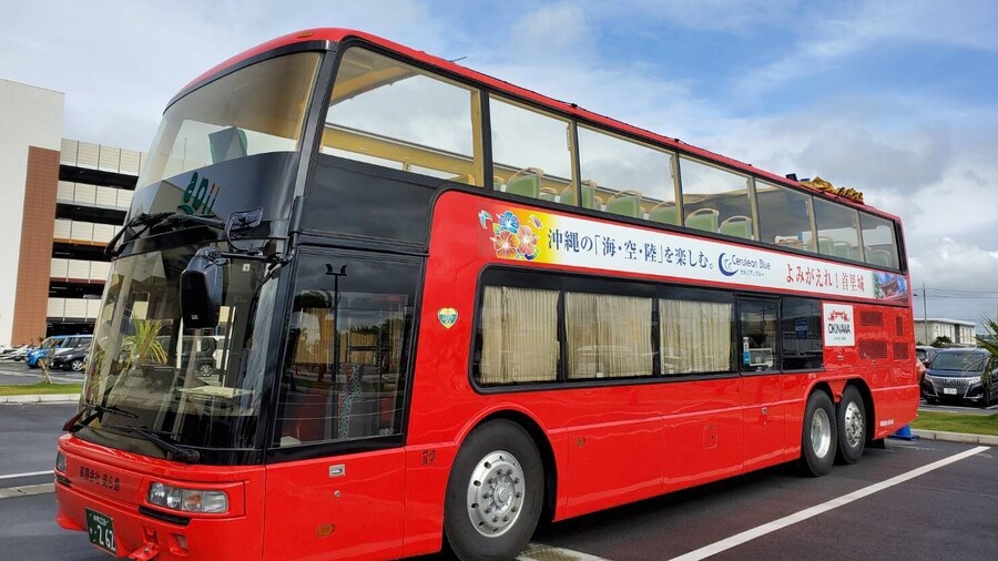 Double-Decker Bus,Okinawan Open Top Bus