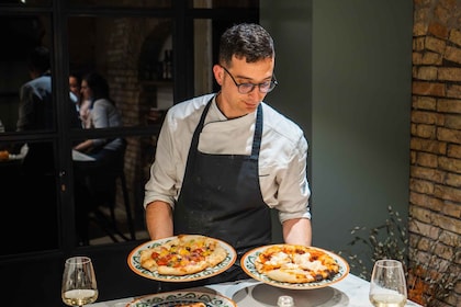 Rome : Classe de cuisine pizza, gelato et supplì avec du vin