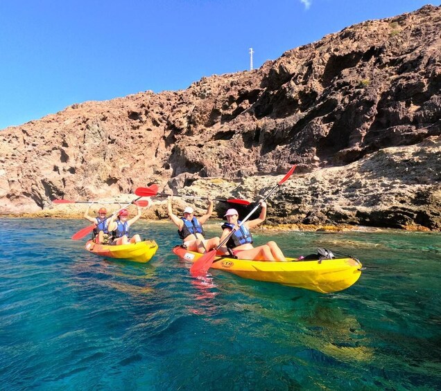 Picture 1 for Activity CABO DE GATA: GUIDED KAYAK ROUTE + SNORKEL + FREE PHOTOS