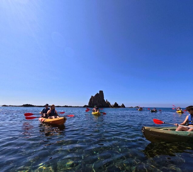 Picture 5 for Activity CABO DE GATA: GUIDED KAYAK ROUTE + SNORKEL + FREE PHOTOS