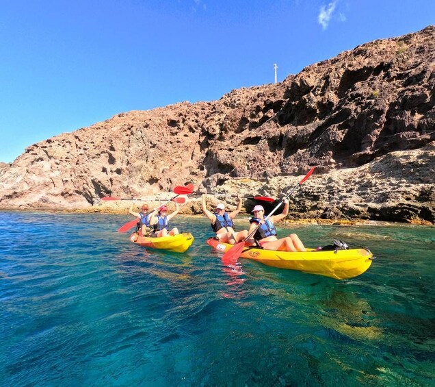 Picture 1 for Activity CABO DE GATA: GUIDED KAYAK ROUTE + SNORKEL + FREE PHOTOS