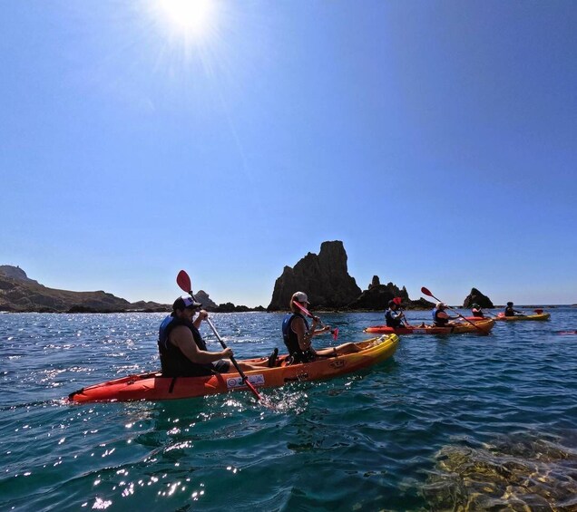 Picture 3 for Activity CABO DE GATA: GUIDED KAYAK ROUTE + SNORKEL + FREE PHOTOS
