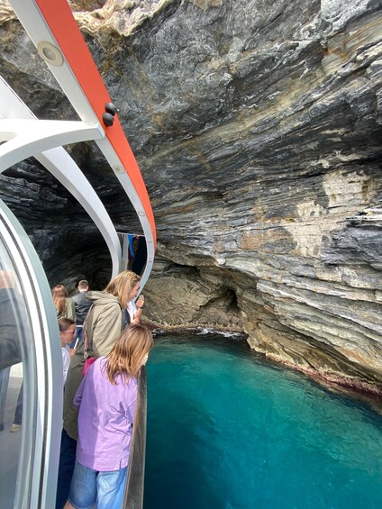 Picture 1 for Activity From Roses: Cap Norfeu Glass Bottom Boat Tour & Tamariu Cave