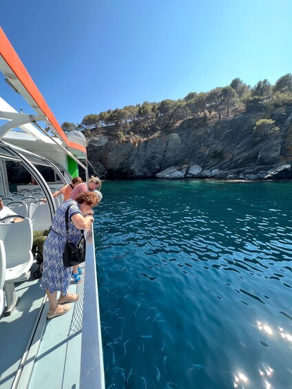 Picture 3 for Activity From Roses: Cap Norfeu Glass Bottom Boat Tour & Tamariu Cave