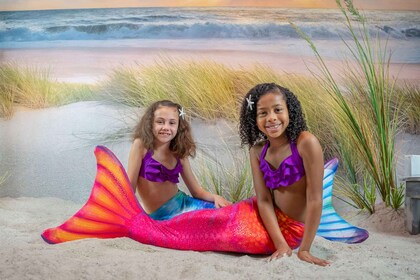 Hilton Head Island: sesión de fotos de sirenas en una playa cubierta