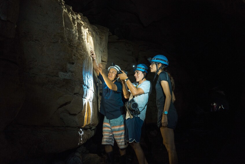 Group on the Venado Caves Underground Experience 