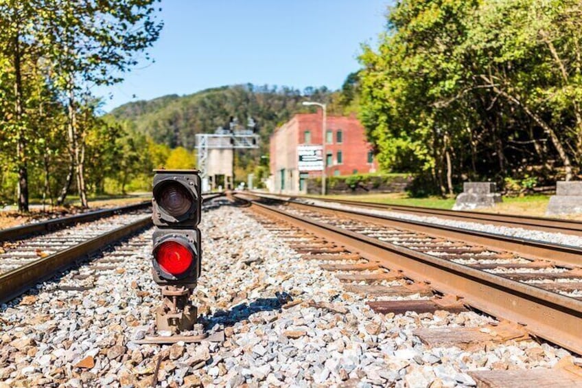 Railroad Through Ghost town in Thurmond