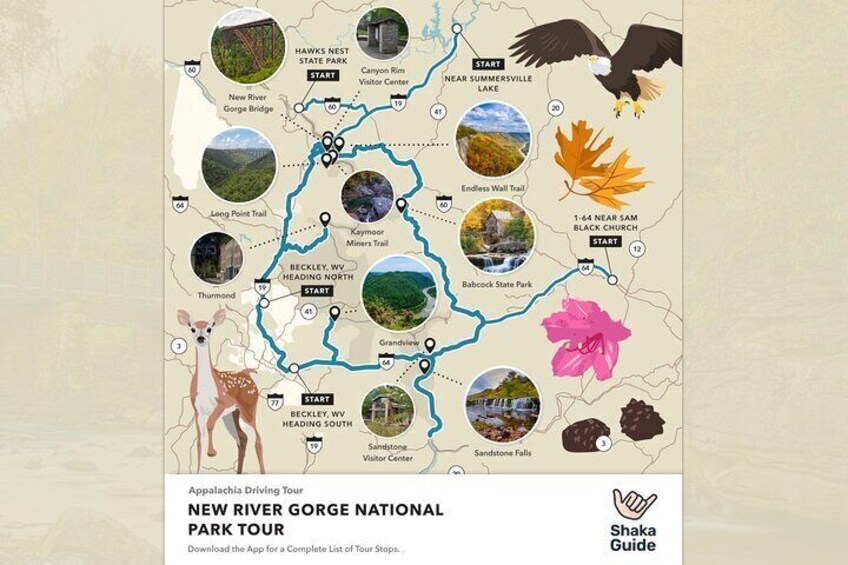 new river gorge map