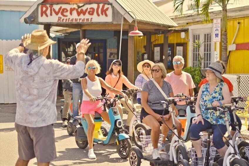 Local Guide Making Sure Everyone Has a Good Time 

Electric Moped Tours 