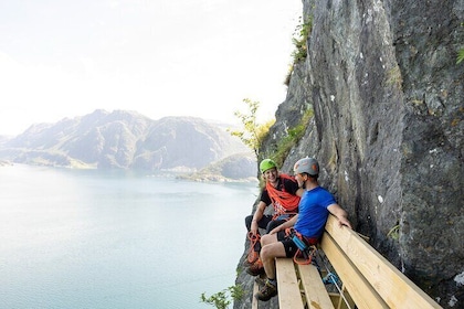 Hornelen Via Ferrata Wall of Witches Climbing Adventure