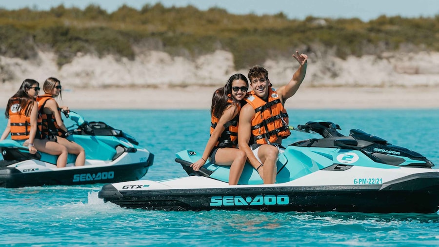Can Picafort: Guided Playa de Muro Jet Ski Tour with Photos