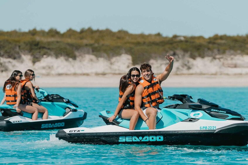 Can Picafort: Guided Playa de Muro Jet Ski Tour with Photos