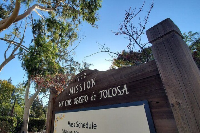 Tours start near Mission SLO